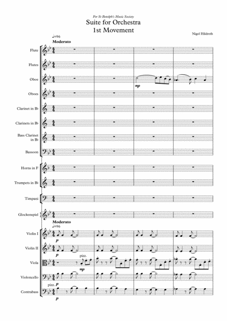 Free Sheet Music St Botolphs Suite For Orchestra