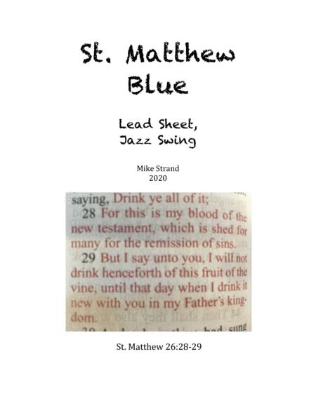 Free Sheet Music St Matthew Blue