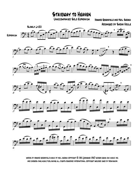 Stairway To Heaven For Solo Euphonium Sheet Music