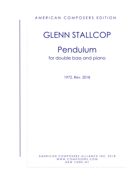 Stallcop Pendulum Sheet Music