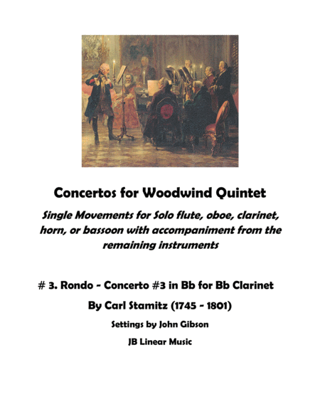 Free Sheet Music Stamitz Rondo From Concerto For Clarinet 3