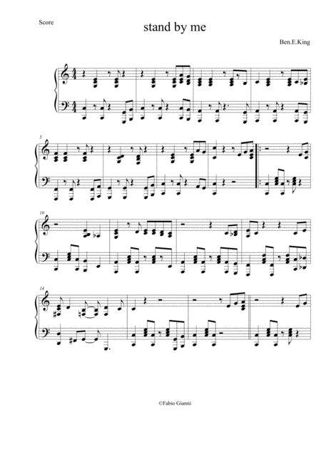 Stand By Me 2 0 Version Sheet Music