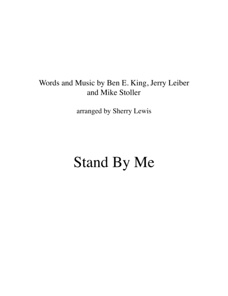 Stand By Me String Trio For String Trio Sheet Music