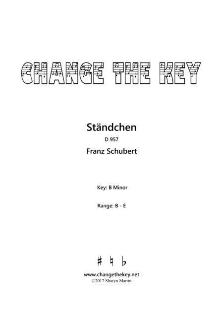 Standchen B Minor Sheet Music