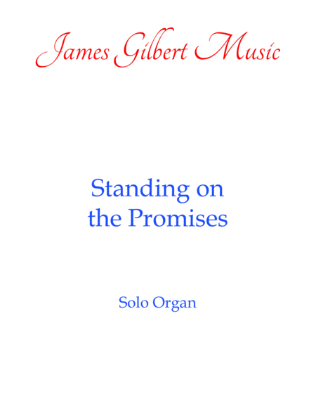 Free Sheet Music Standing On The Promises Or090