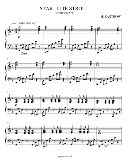 Star Lite Stroll Sheet Music