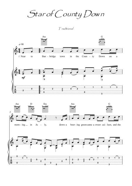 Star Of County Down Sheet Music