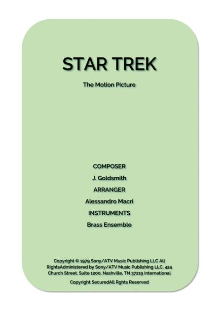 Free Sheet Music Star Trek The Motion Picture