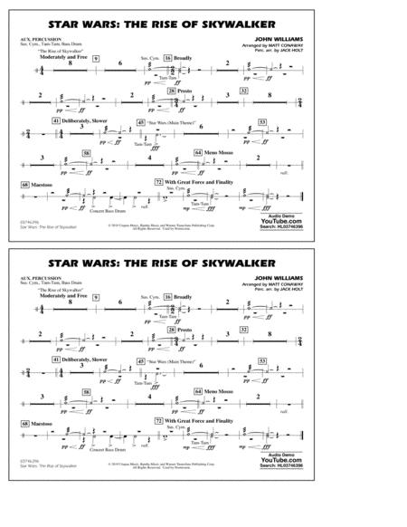 Star Wars The Rise Of Skywalker Arr Matt Conaway Aux Percussion Sheet Music