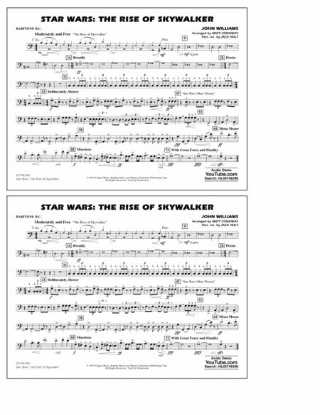 Star Wars The Rise Of Skywalker Arr Matt Conaway Baritone B C Sheet Music