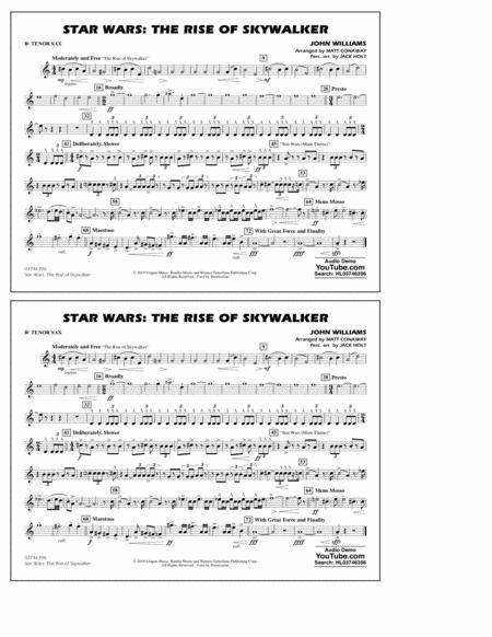 Star Wars The Rise Of Skywalker Arr Matt Conaway Bb Tenor Sax Sheet Music