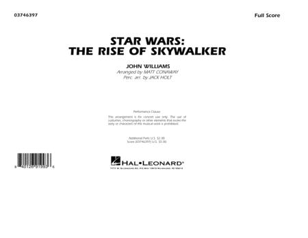 Star Wars The Rise Of Skywalker Arr Matt Conaway Conductor Score Full Score Sheet Music