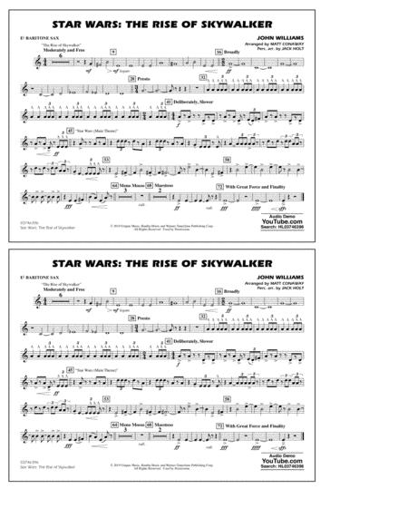 Star Wars The Rise Of Skywalker Arr Matt Conaway Eb Baritone Sax Sheet Music