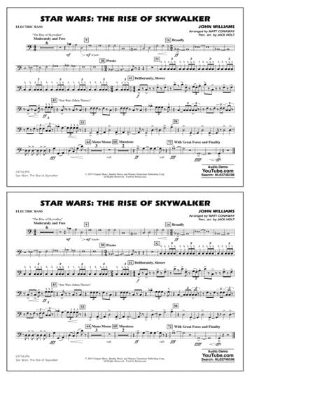 Free Sheet Music Star Wars The Rise Of Skywalker Arr Matt Conaway Electric Bass