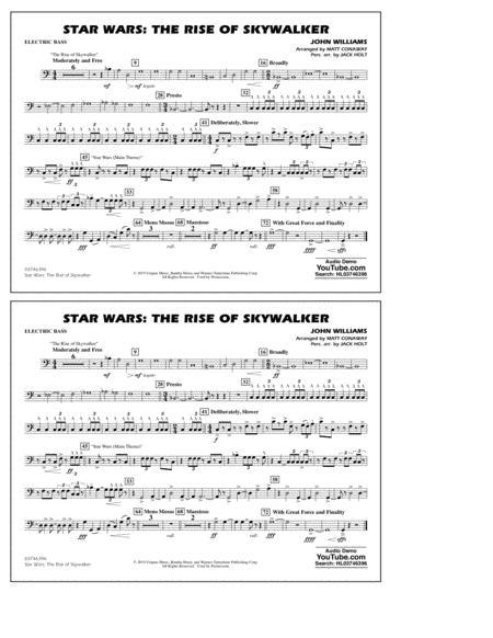 Star Wars The Rise Of Skywalker Arr Matt Conaway Electric Bass Sheet Music