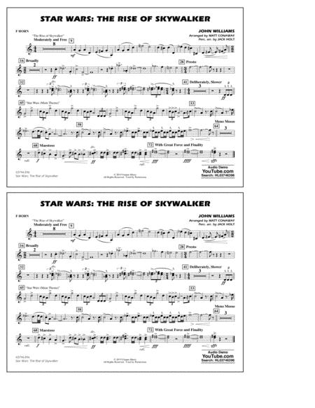 Star Wars The Rise Of Skywalker Arr Matt Conaway F Horn Sheet Music