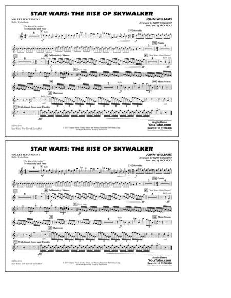 Free Sheet Music Star Wars The Rise Of Skywalker Arr Matt Conaway Mallet Percussion 1