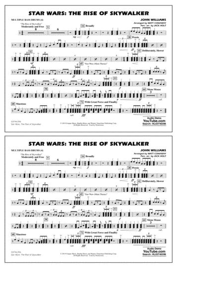 Star Wars The Rise Of Skywalker Arr Matt Conaway Multiple Bass Drums Sheet Music