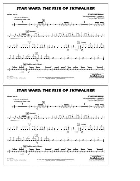 Star Wars The Rise Of Skywalker Arr Matt Conaway Snare Drum Sheet Music