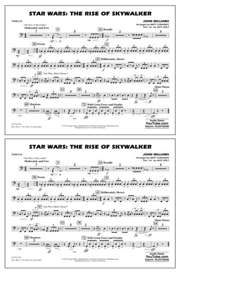 Star Wars The Rise Of Skywalker Arr Matt Conaway Timpani Sheet Music