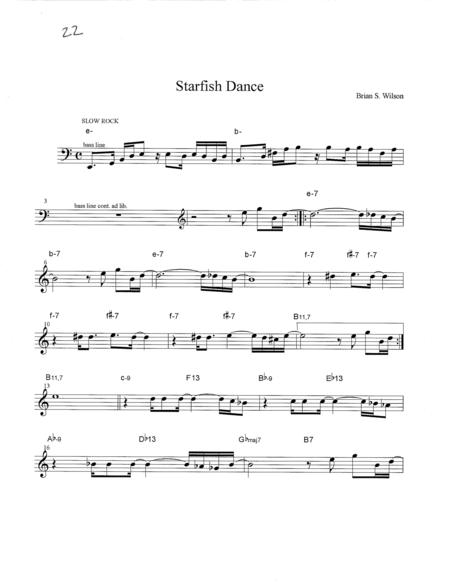 Free Sheet Music Starfish Dance