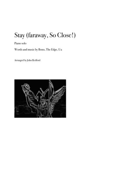 Stay Faraway So Close Easy Piano Solo Sheet Music