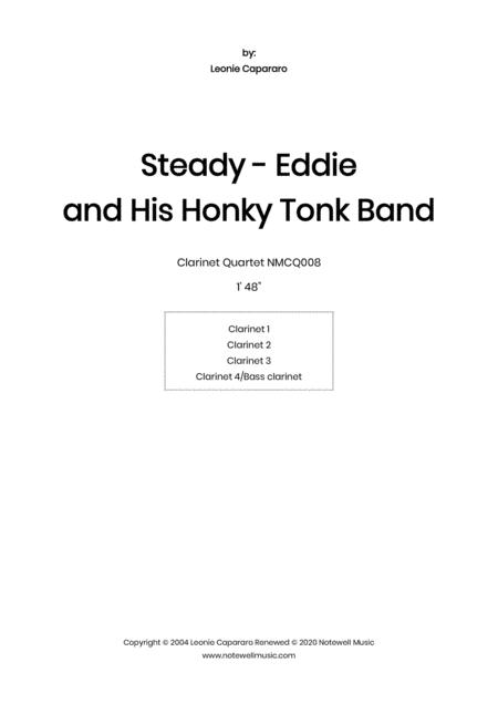 Steady Eddie And His Honky Tonk Band Clarinet Quartet Sheet Music