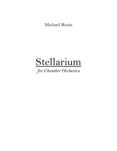 Stellarium Sheet Music