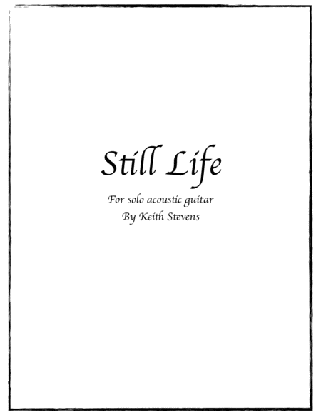 Still Life Sheet Music