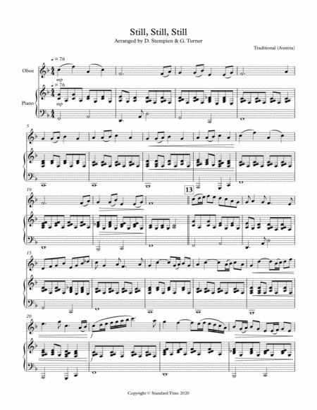 Still Still Still For Oboe Solo With Piano Accompaniment Austrian Christmas Carol Sheet Music