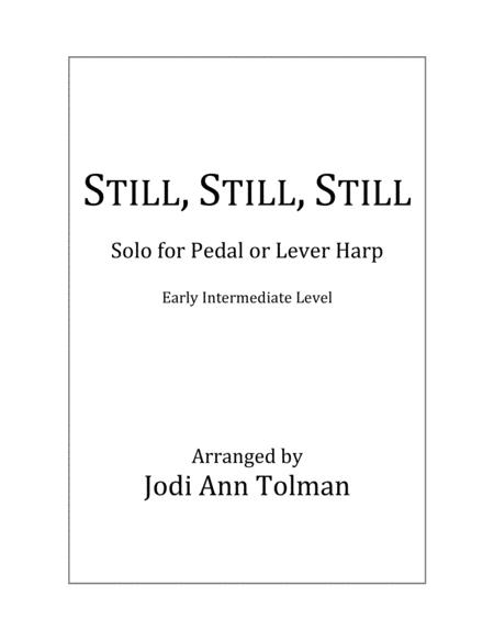 Still Still Still Harp Solo Sheet Music