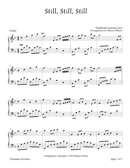 Still Still Still Piano Solo Sheet Music