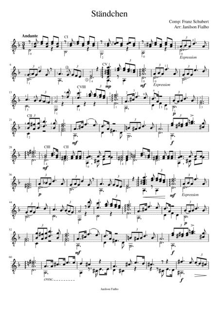 Stndchen Sheet Music