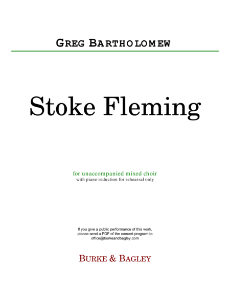 Free Sheet Music Stoke Fleming