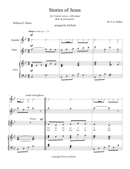 Stories Of Jesus Sheet Music