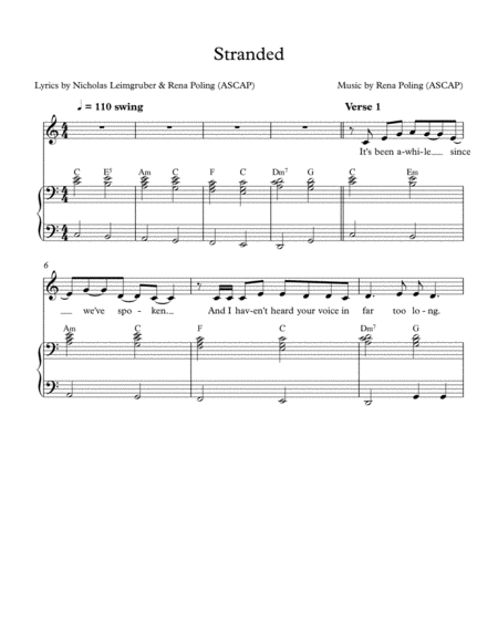 Stranded Sheet Music