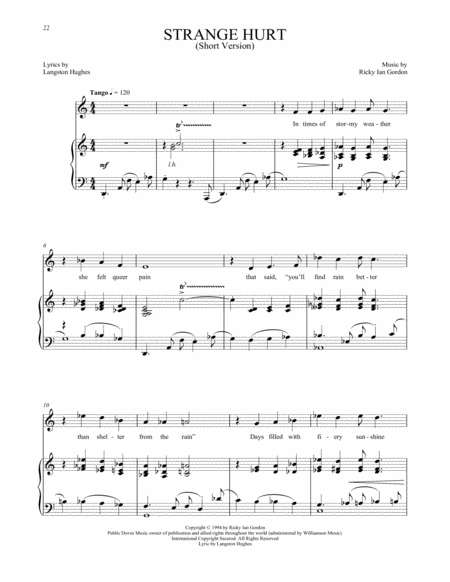 Strange Hurt Short Version Sheet Music