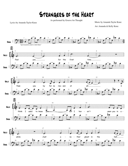 Strangers Of The Heart Sheet Music