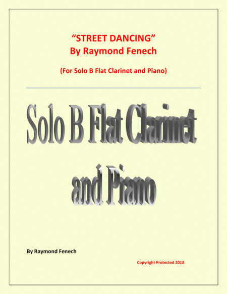 Free Sheet Music Street Dancing For Solo B Flat Clarinet And Piano Early Intermediate Intermediate Level
