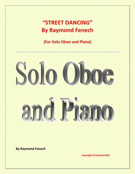 Street Dancing For Solo Oboe And Piano Sheet Music