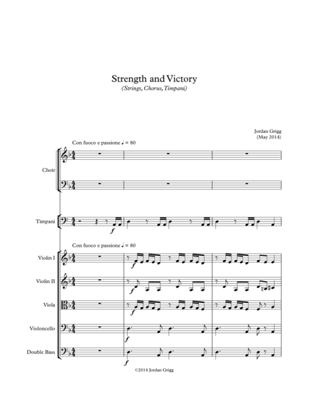 Strength And Victory Sheet Music