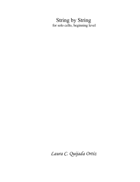 Free Sheet Music String By String For Solo Cello Beginning Level