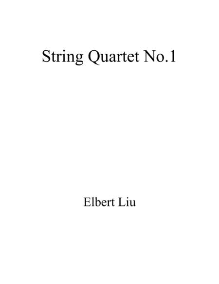 String Quartet 1 Full Score Sheet Music