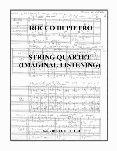 Free Sheet Music String Quartet Imaginal Listening