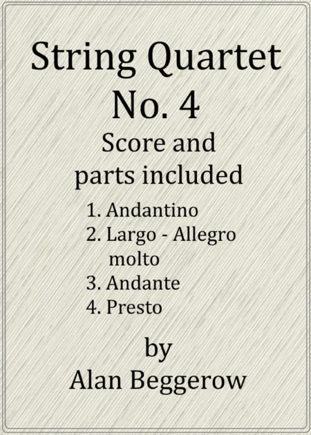 String Quartet No 4 Sheet Music