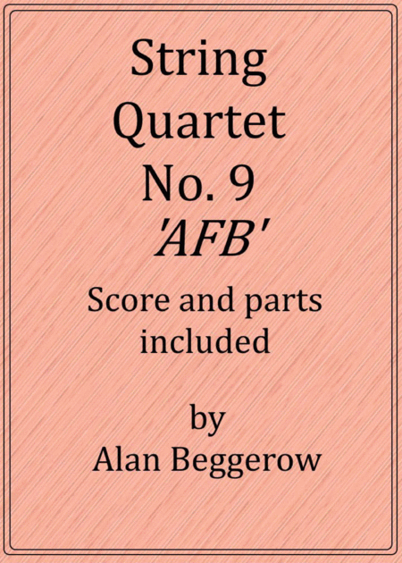 Free Sheet Music String Quartet No 9 Afb