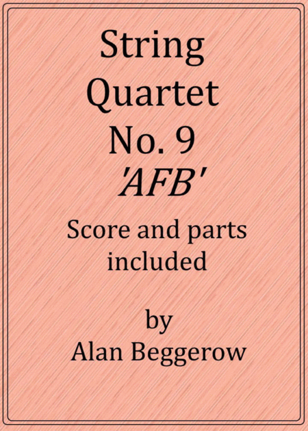 String Quartet No 9 Afb Sheet Music