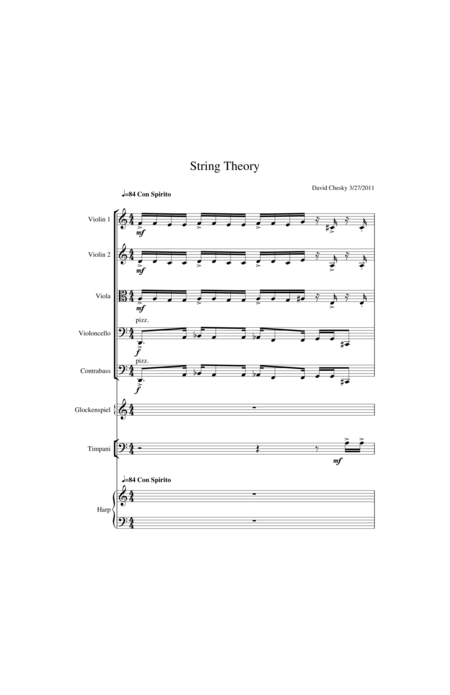 String Theory Sheet Music