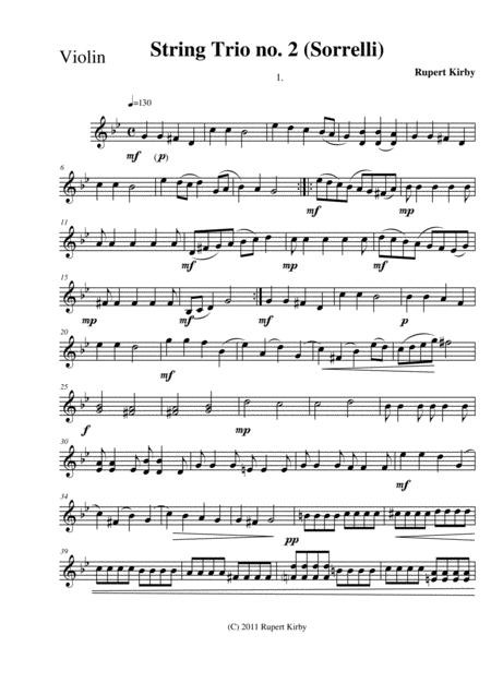 Free Sheet Music String Trio The Sorrelli