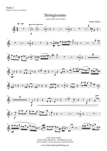 Free Sheet Music Stringissimo Parts